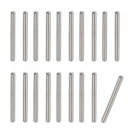 sourcing map 1x10mm Dowel Pins, 20pcs 304 Stainless Steel Round Head Flat Chamfered End Dowel Pin Bunk Bed Pins Shelf Pegs Support Shelves Fasten Elements