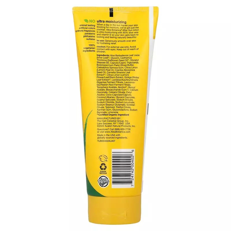 Alba 3 Bottles - Alba Botanica - After Sun Lotion