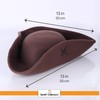 SandT Collection Brown Pirate Hat for Adults Men and Women