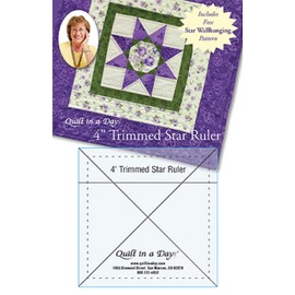Quilt In A Day Trimmed Star Ruler, 4"