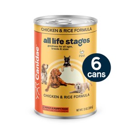 Canidae All Life Stages Premium Wet Dog Food for All Breeds, All Ages, Chicken & Rice Recipe, 13 oz. (Case of 6)