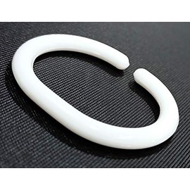 FAPBADRI Shower Curtain Rings - Plastic 24 Pieces