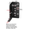 GBGS 2 Pairs Black Split Joist Hanger for 2x8 Post,13