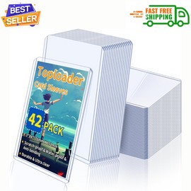 Svalor Trading Card Sleeves Hard Plastic Clear Case Holder 42Pc Baseball Card Toploader