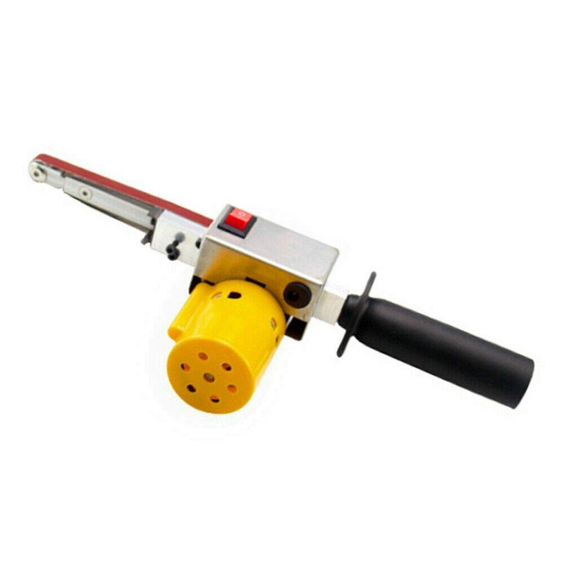 Mini Handheld Electric Belt Sander, DIY Abrasive Polishing Grinding Sanding