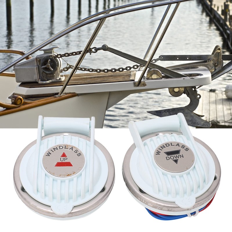 2PCS Proof Windlass Foot Switches for Boat, Easy Operation, Security,