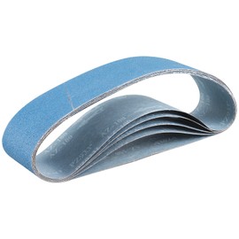 Belt Sander Paper, 4 x 36 Inch Sanding Belts, Zirconia Metal Sandpaper Belt, 5Pcs Sander Belts 120#, Belt Sander Sandpaper for Metal, Wood, Cars, Furniture, Stainless Steel