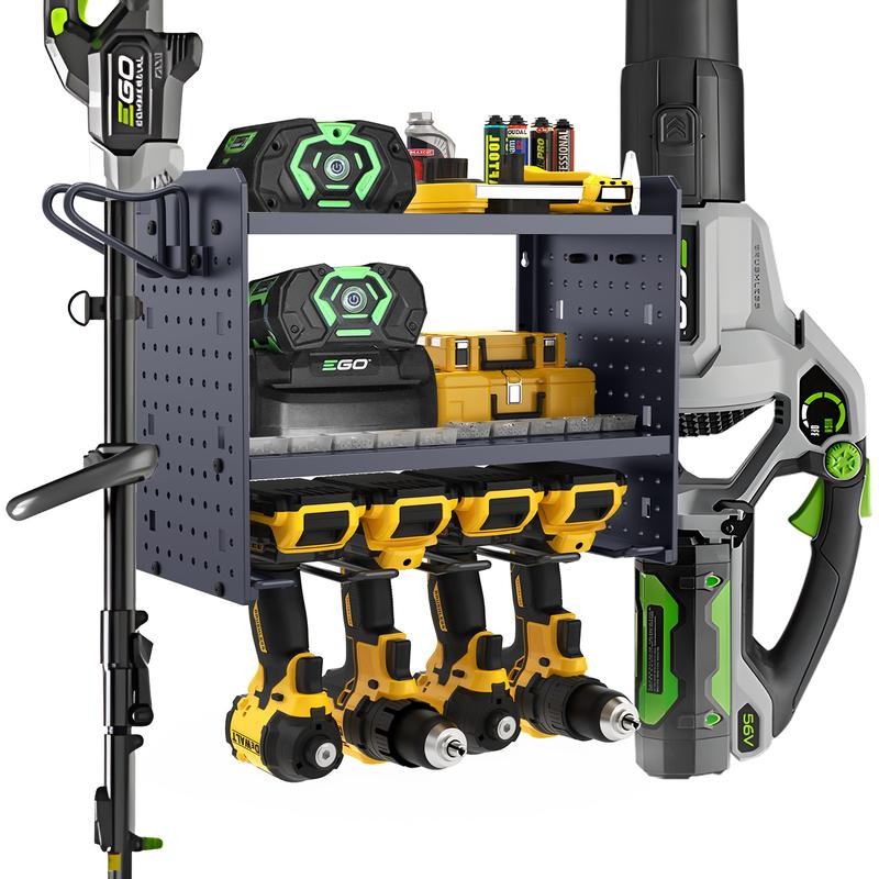 Leaf Blower and Weed Eater Rack - Adjustable Lawn Power