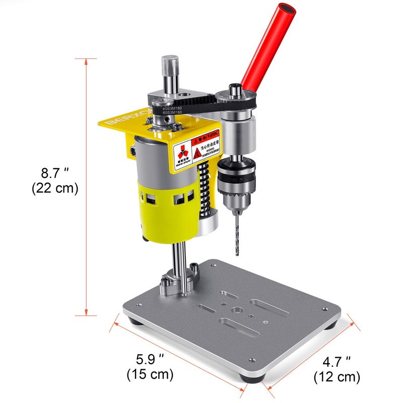 BERXOL Mini Drill Press, Benchtop Drill Press, Portable Electric Drilling