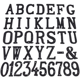 BetLight House Numbers- 3 Inch Innovative Wrought Iron Numbers- Vintage Nail on Die Cast Mailbox Numbers/Number 4