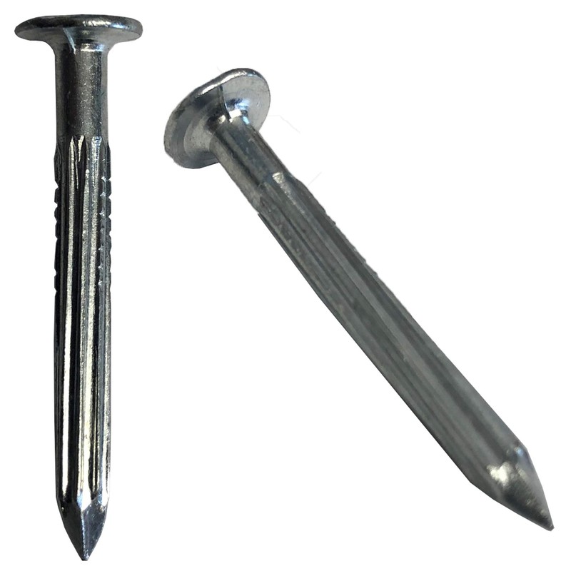 1.5” – Fluted Hardened Concrete Masonry Nails for Cinder Block,