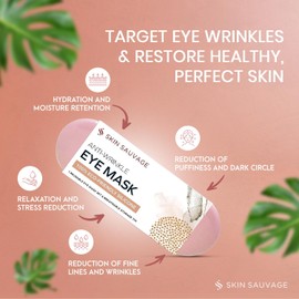 Mascarilla Antiarrugas Para Ojos Con Elegante Estuche Para Revitalizar Y Rejuvenecer.