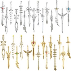 30 Pack Ancient Sword Pens Cool Sword Shaped Gel Ink Pens Novelty Cool Pens for Christmas Birthday Party Presents School Writing