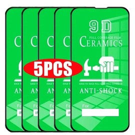 CLEAR [5 Pack] Ceramic Screen Protectors for Motorola Moto Edge 50 Fusion, Edge 50 Pro, Edge 50 Ultra, Motorola G85 - Durable Flexible Shockproof Protection Film