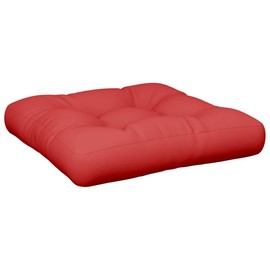 TREATLIFE HOME Revamp Outdoor Seating with Red Pallet Cushion, Soft Fabric, Water-Repellent, 23.6" x 23.6" x 4.7"
