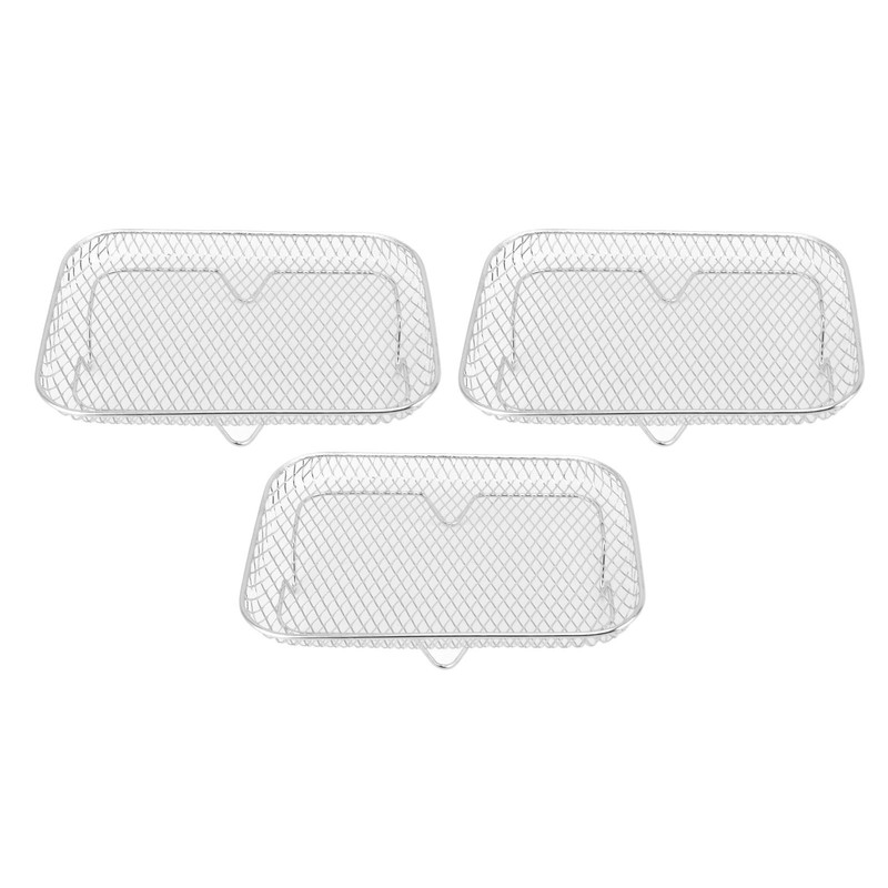 3PCS Fryer Rack Set 304 Stainless Steel Stackable Multi Layer