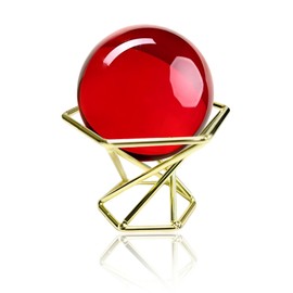 Khers Red Ball Feng Shui Entrance Crystal Ball 2.0 inches (50 mm) Feng Shui Goods