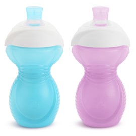 Click Lock Bite Proof Sippy Cup, Blue/Purple, 9 Ounce, 2 Count