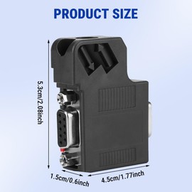 Uadme Profibus Plug, 6ES7 972-0BB41-0XA0 DP Plug Profibus Bus Connection Adapter, Integrated Connection Resistor, with Programming Interface, Transfer Rate up to 12 Mbit/s
