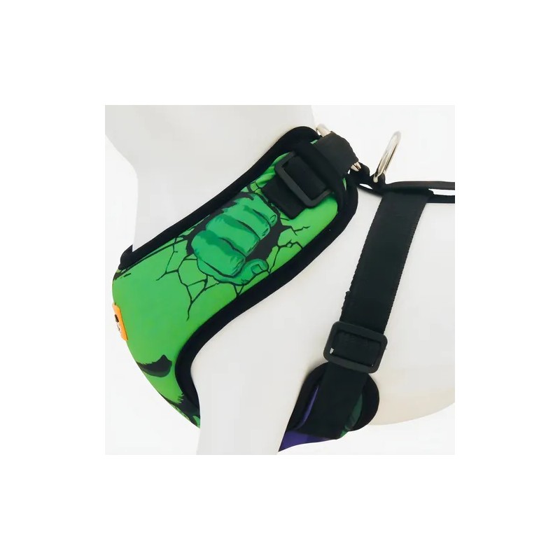 Arnés Pechera Ajustable Antitirones Para Perro Chico Mediano Hulk 5