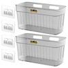 Veefos 2 Pack Adhesive Cabinet Door Organizer, Compact Kitchen Under