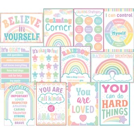 Teacher Created Resources Pastel Pop Calming Strategies Educational Poster Pack (TCR8439)