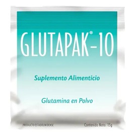 Kit C10 Pz Glutapak-10 Sobre Con 15g Glutamina Polvo Victus                                                                                           