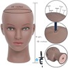 Afro Professional Cosmetology Bald Mannequin Head for Making up,Making Wigs,
