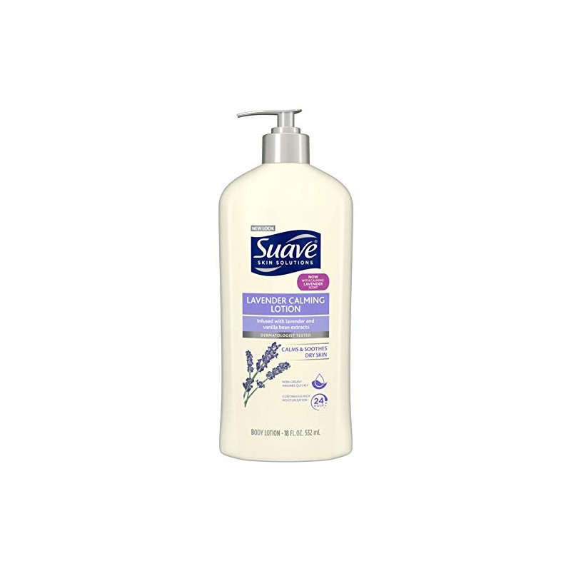 Suave Body Lotion 18 Ounce Lavender Vanilla Pack of 2
