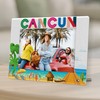 TIRYWT Cancun Picture Frame, Acrylic Photo Frame, Family Vacation in