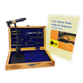 Colorado Anglers Wooden Fly Tying Kit Standard Tool - Portable, Lightweight Fly Tying Materials With 8 Premium Standard Tools and Case - Fly Fishing Kit Gear Set for Anglers and Starters - Fly Tie Kit