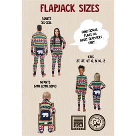 Lazy One Flapjacks, Matching Christmas Pajamas for The Dog, Baby & Kids, Teens, and Adults (Sweater Bear, X-Large)