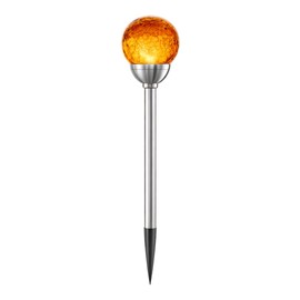 Best Season Roma Solar Bollard Light 45 cm - LED Garden Light Amber Light, Twilight Sensor, Solar Path Lighting Outdoor, Garden Lamp for Paths, Patio & Driveway