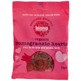 Biona Organic Pomegranate Hearts 75g (Pack of 5)