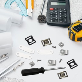 Walquicks 57 Pcs Football Helmet Repair Kit, Hockey Helmet Replacement Parts Including Visor Clips Screwdriver Rubber Gaskets Nuts Screws Chin Strap Adapter Maintenance Tools for Baseball, Football