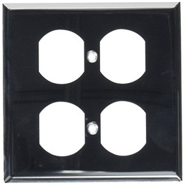 Jackson Deerfield 8CS118 Pro-Plate Steel 2 Duplex Outlet Wall Plate, Chrome Finish