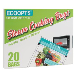 20×Steam Cooking Bags Microwave Steamer Bags for Vegetables,Potatoes and Meat (1)