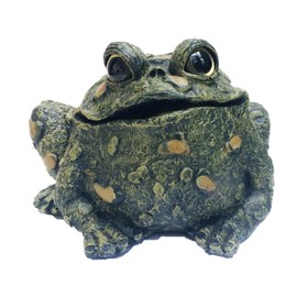 HomeStylesToad Hollow Large Toad Natural Green