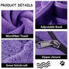 Premium Microfiber Dog Drying Bag - Quickly Removes Water Mud