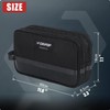 CRIPOP 12 Inch Tool Pouches with Zipper, Dual Compartments Heavy-Duty