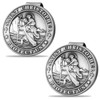 2PCS St Christopher Medal for Car Visor Clips, Catholic Gift