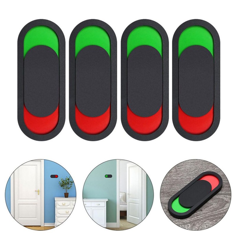Operitacx 4pcs Slider Indicator Privacy Sign for Vacant Occupied Status