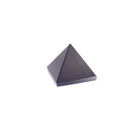 L PEDRA & CRYSTAL Gemstone Pyramid – Decorative Crystal Stone for Desk, Meditation Space, or Shelf Display | Handcrafted Polished Gem Pyramid for Home Decor | 3x3x3 Cm (Black Jasper Pyramid)