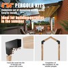 ITeVe.GD 30-Degree Angle Pergola DIY Bracket Kits,2-Way L-Shaped Woodwork Brackets