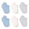 bistyle Baby Grip Ankle Socks 6 Pairs | Newborn Infant