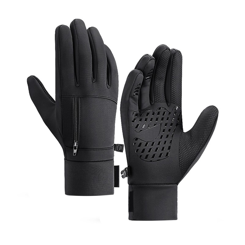 Men Winter Waterproof Gloves Touchscreen Pocket Anti-Slip Fleece Thermal Sport