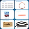Nilight in Channel Window Deflectors for Toyota Tundra 2022 2023