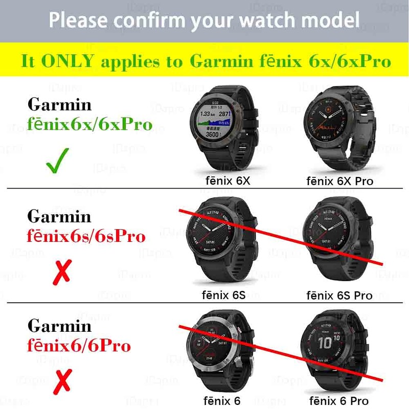 iDaPro [4 Pack] Screen Protector for Garmin fenix 6X Pro