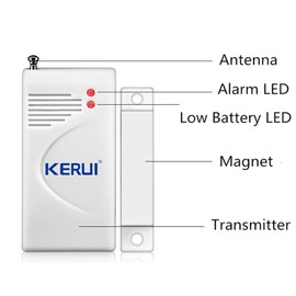 KERUI 433MHz Wireless Door/Window Magnetic Sensor For GSM Home Security Alarm Systems