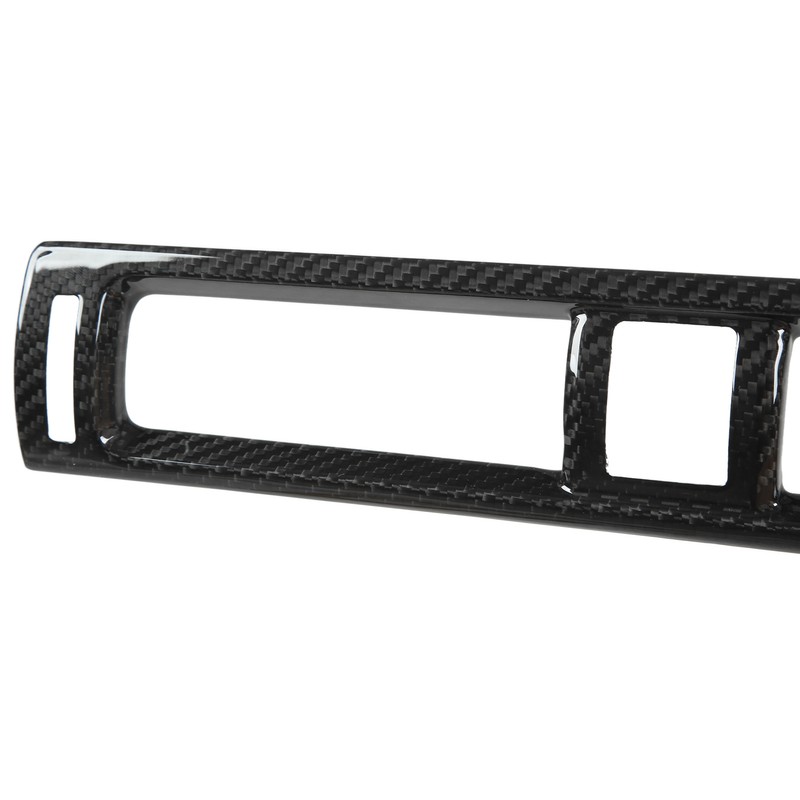 Center Console Air Outlet Cover Carbon Fiber Dashboard AC Vent
